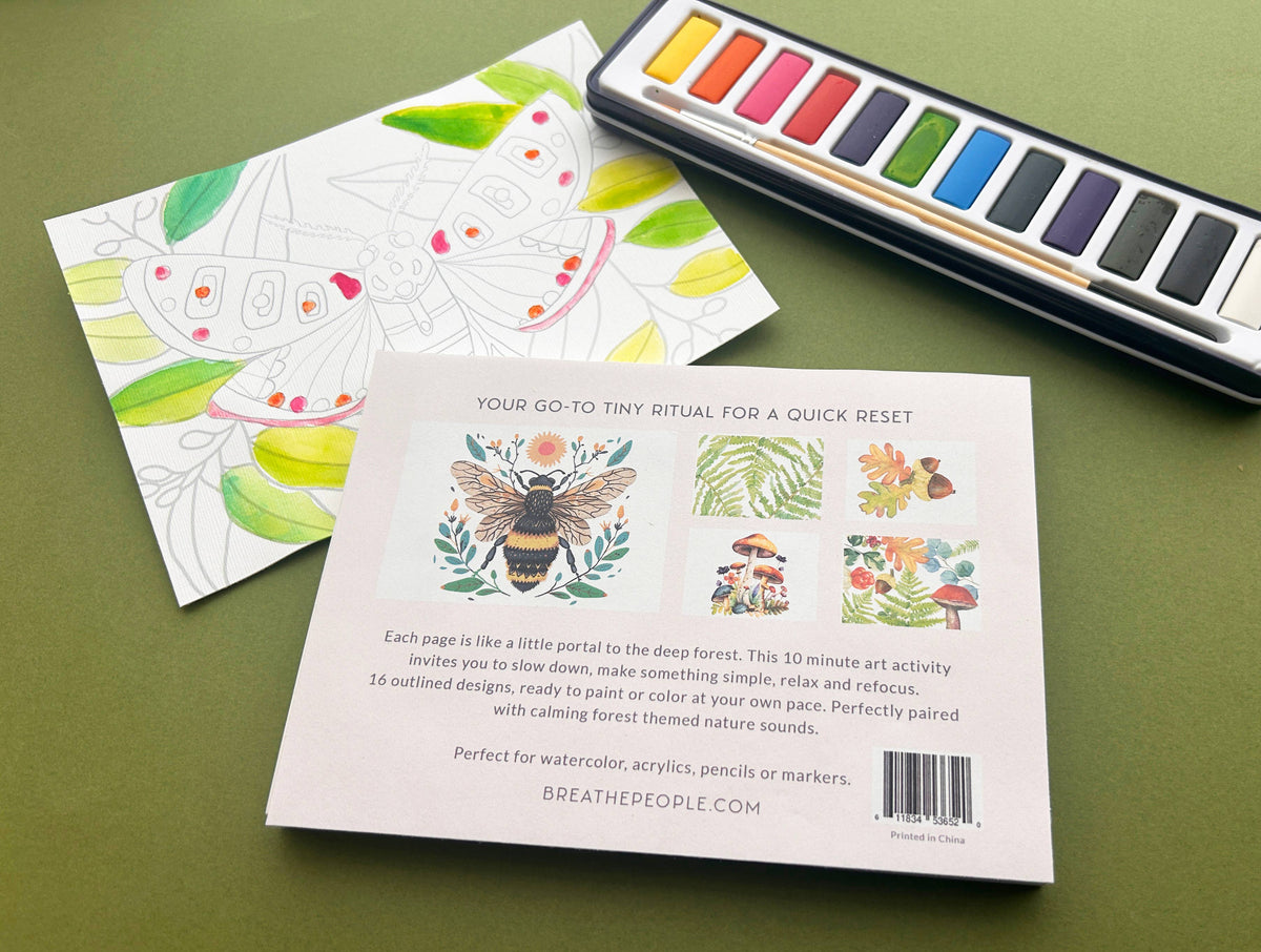10 Minute Creative Escape Art Book - Forest Floor