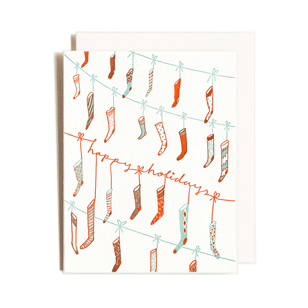 Stockings | Holiday | Letterpress Card