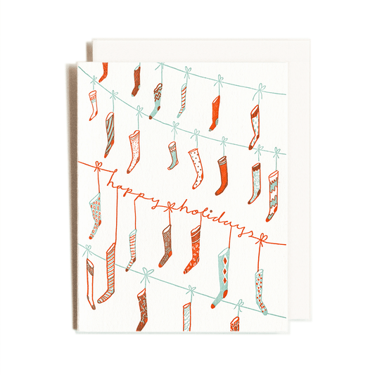 Stockings | Holiday | Letterpress Card