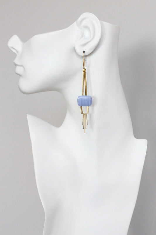 KYLE76 lavender geometric earrings