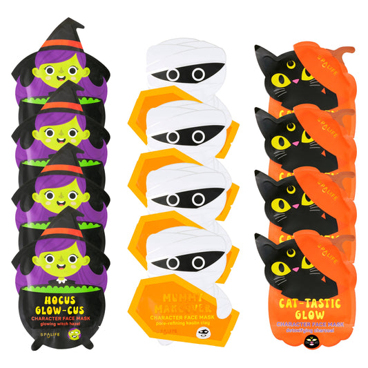 Korean Halloween Sheet Masks Witch, Mummy or Cat