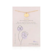 Load image into Gallery viewer, Birth Month Flower Necklace ASSORTMENT
