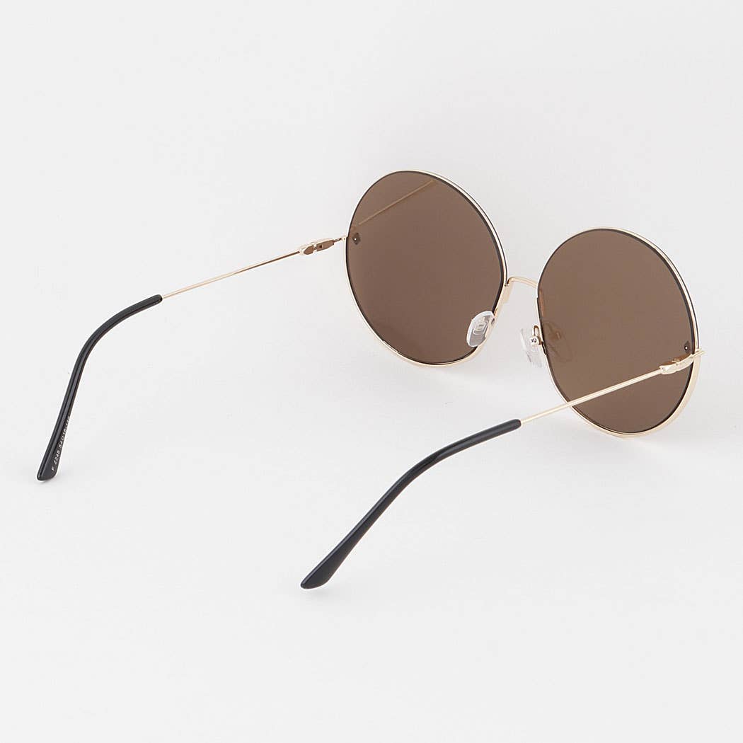 Gradient Lens Round Sunglasses
