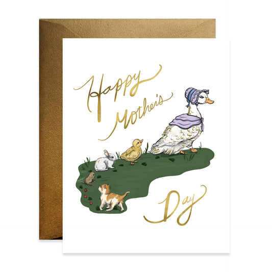 Mother Goose Mother's Day Card