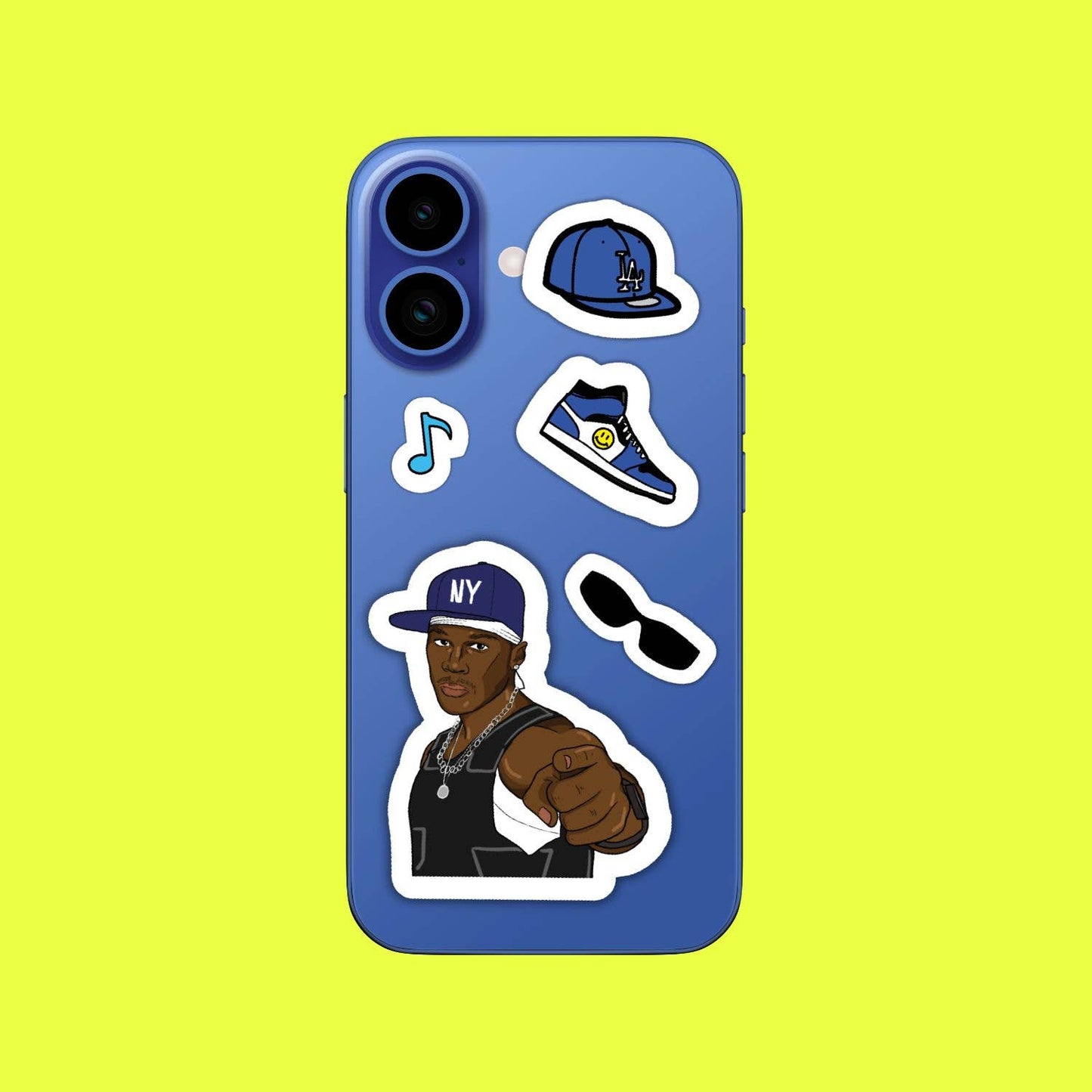 Rappers Hip Hop Rap A5 Sticker Sheet