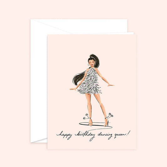 Dancing Queen Birthday Card for Fashion Girl