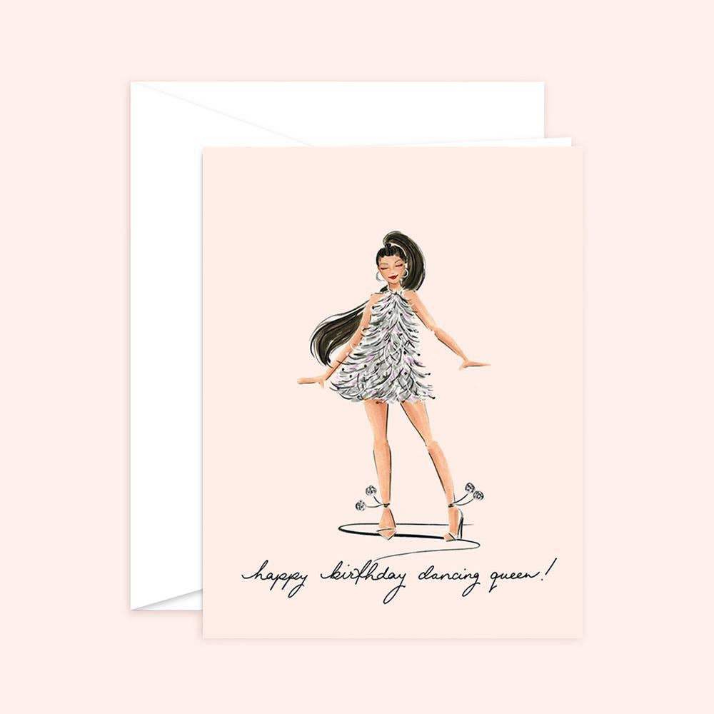 Dancing Queen Birthday Card for Fashion Girl