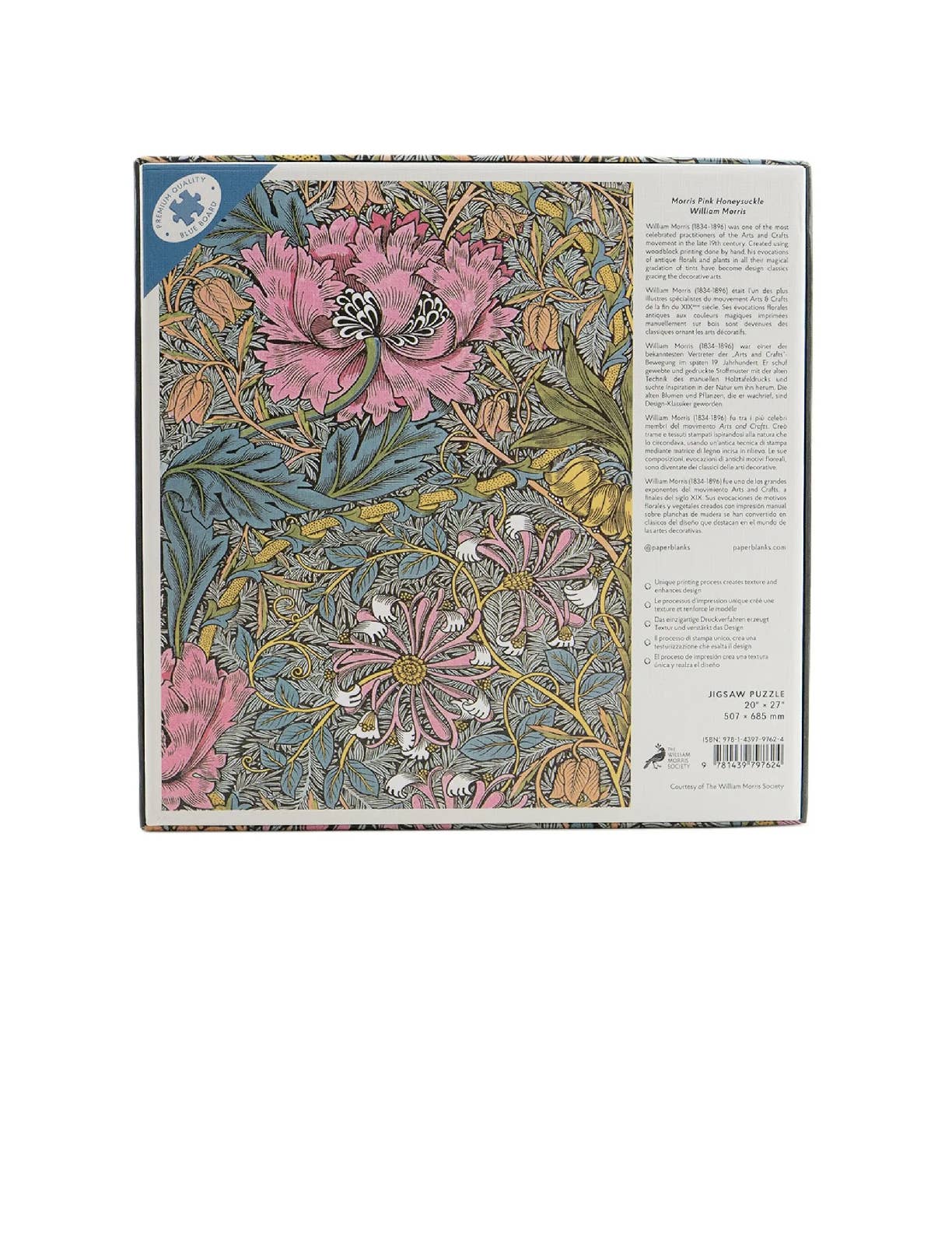 Morris Pink Honeysuckle 1000 Piece Jigsaw Puzzle by Paperblanks (William Mo