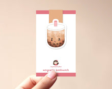 Load image into Gallery viewer, Brown Sugar Boba Magnetic Bookmark
