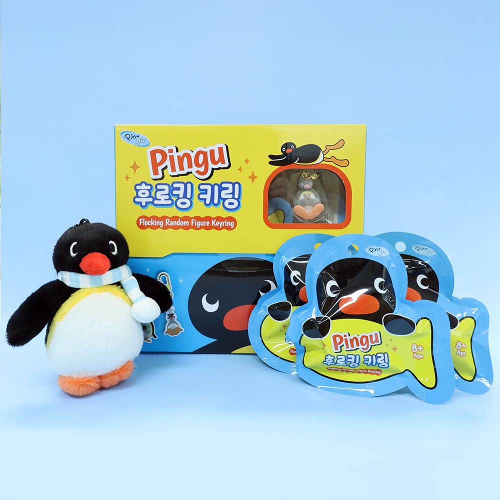 Restock! Pingu Flocking Random Figure Keyring (Blind Box)