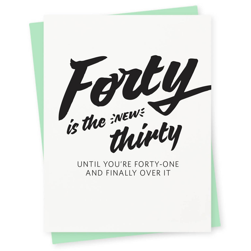 Forty Birthday Card