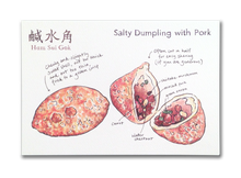 Load image into Gallery viewer, Salty Dumpling with Pork Dim Sum Postcard
