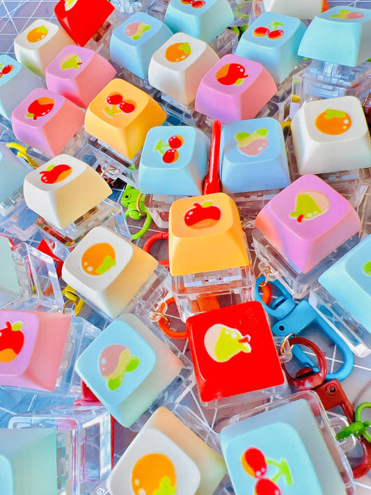 Keycap Keyboard Clicky Fidget Stimming Kawaii Cute Keychain