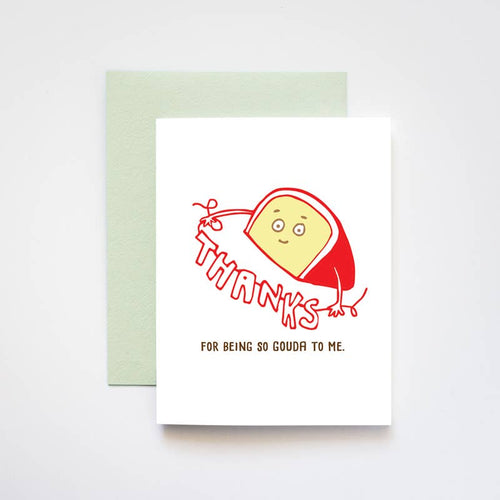 Gouda Thanks Greeting Card - Front & Company: Gift Store