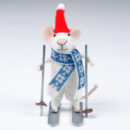 Felt Ski Mouse - Front & Company: Gift Store