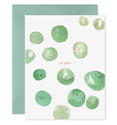 Yo Peas Card | Just Because Greeting Card - Front & Company: Gift Store