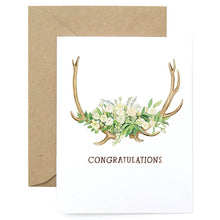 Load image into Gallery viewer, Antler Congratulations Greeting Card
