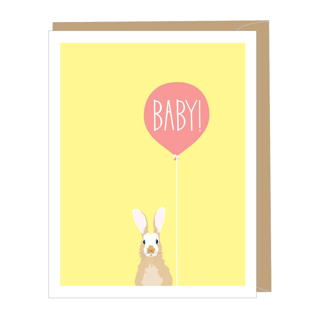Baby Rabbit New Baby Greeting Card