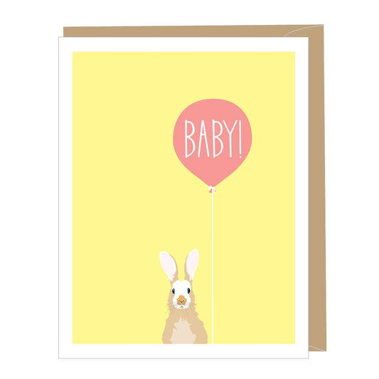 Baby Rabbit New Baby Greeting Card