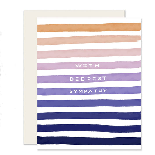 Sympathy Stripes | Bright Sympathy Card