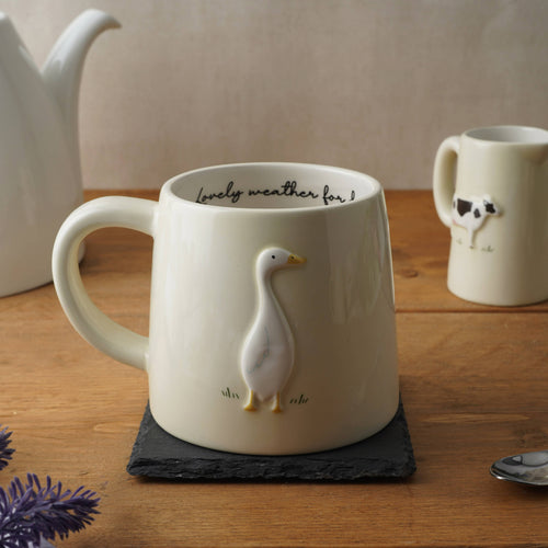 Bramble Farm Duck Stoneware Mug In Gift Box - Front & Company: Gift Store