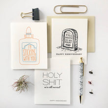 Load image into Gallery viewer, Holy Shit You&#39;re Married - Letterpress Wedding Congrats Card
