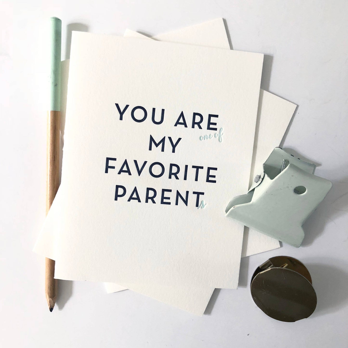 Favorite Parent - Letterpress Mother's and Father's Day Card