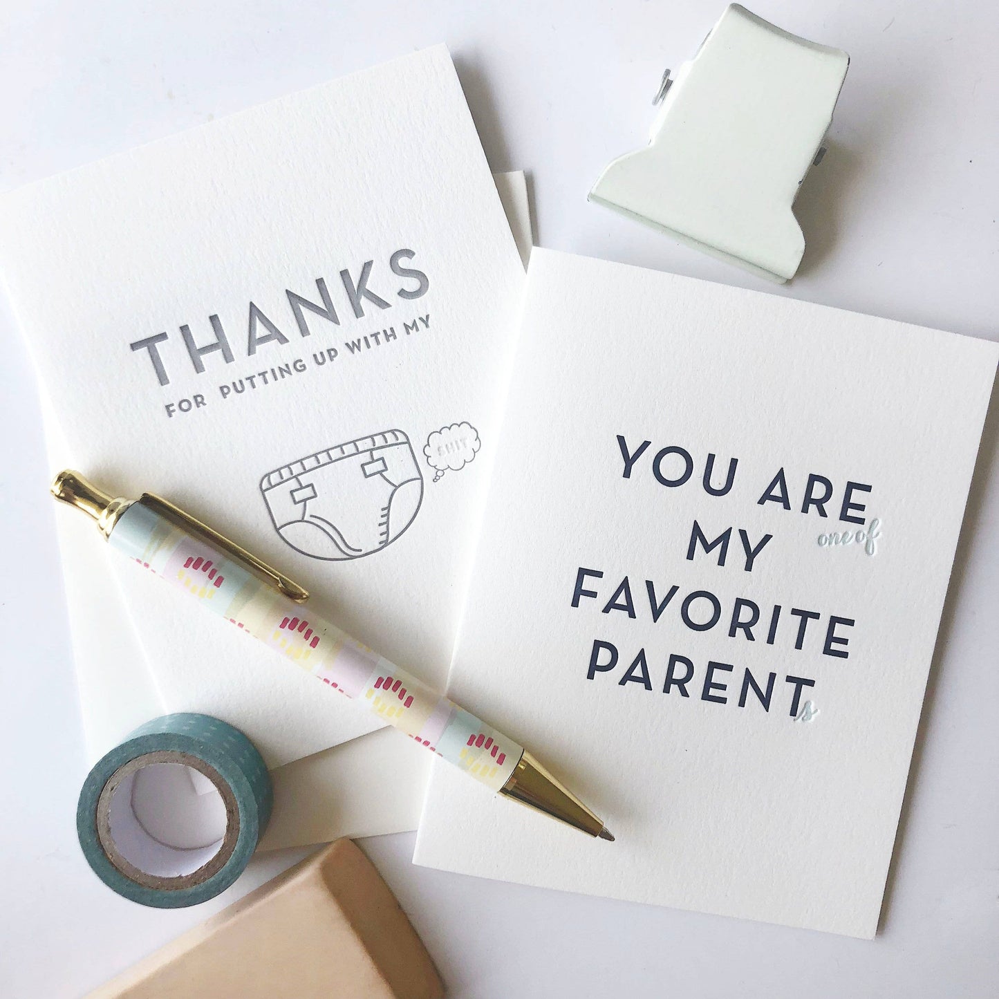 Favorite Parent - Letterpress Mother's and Father's Day Card