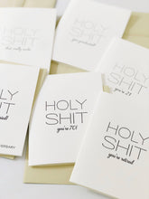 Load image into Gallery viewer, Holy Shit You&#39;re Married - Letterpress Wedding Congrats Card
