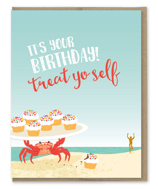 Treat Yo Self Birthday Card