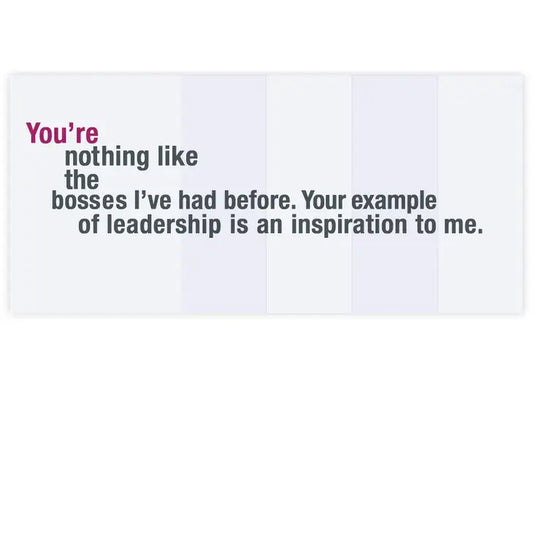 Boss of Me Birthday or Boss' Day Card