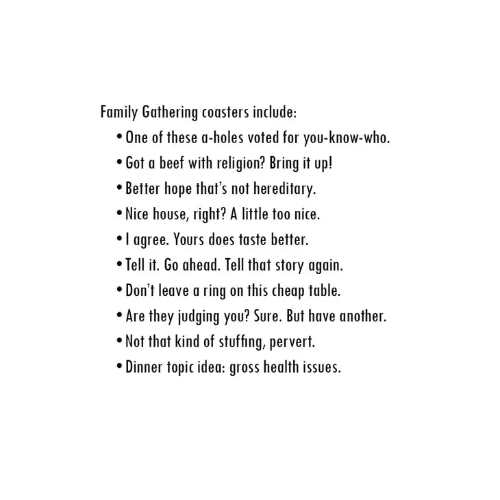 Family Gathering Coasters