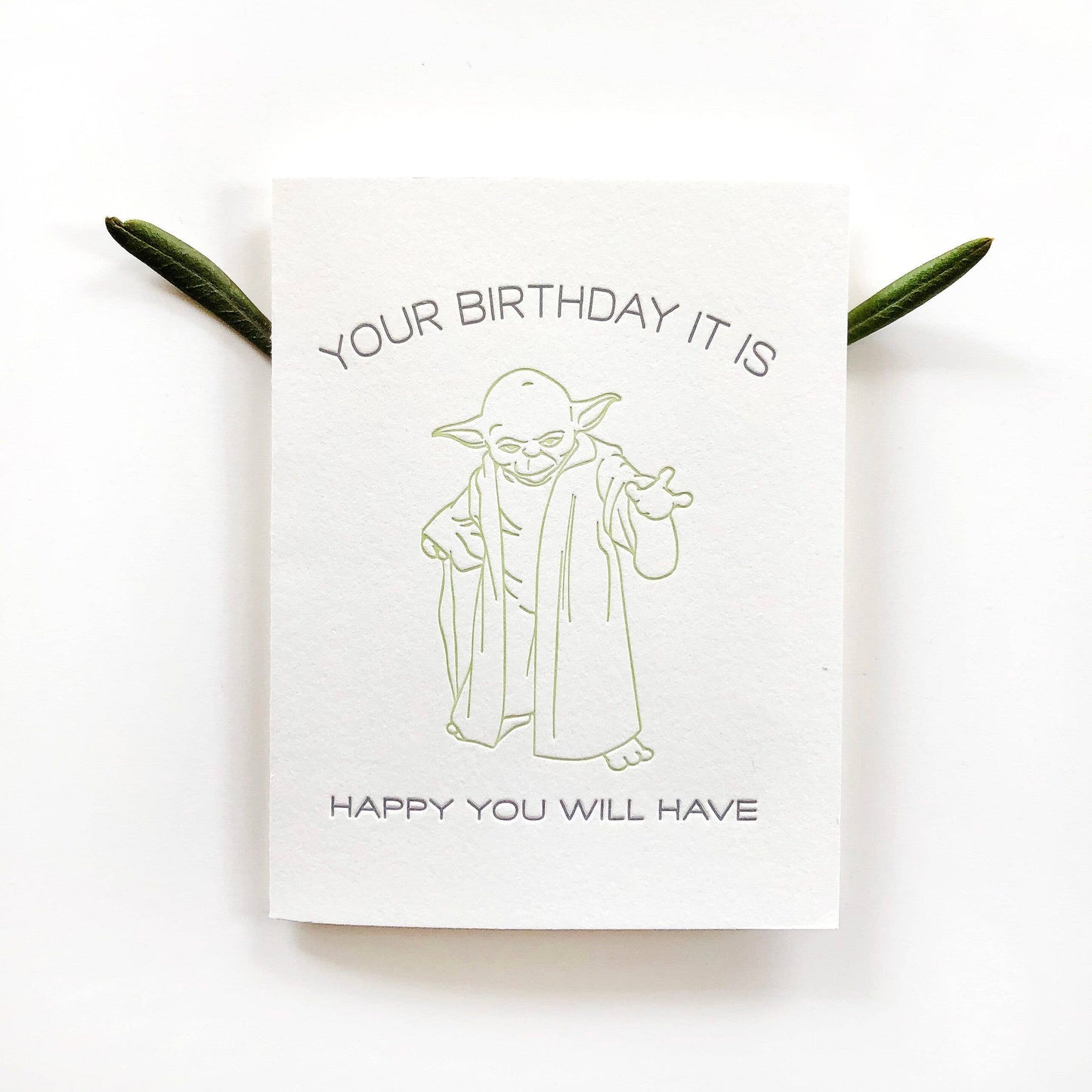 Birthday It Is - Letterpress Birthday Greeting Card