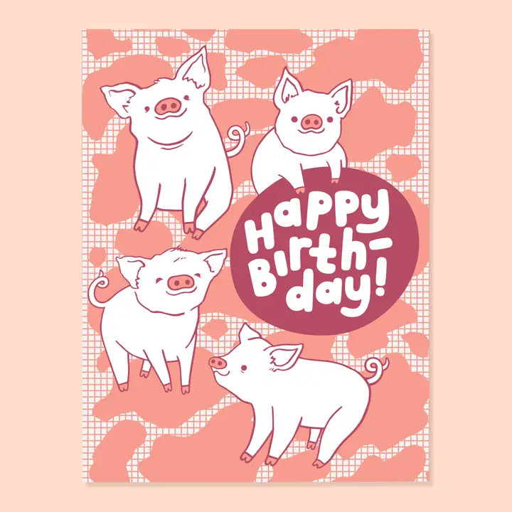 Piggy Bday Card