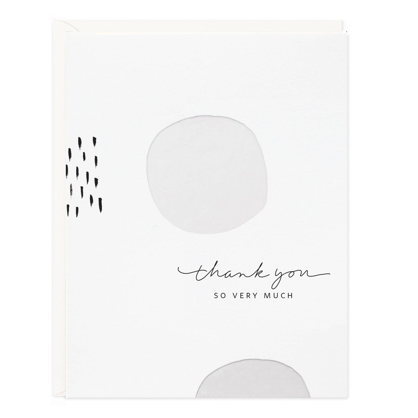 Thank You White Dots Card | Boxed Set of 6