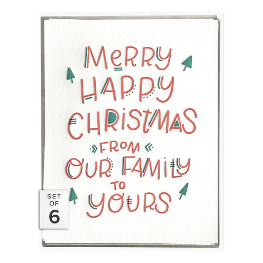 Merry Happy Wishes - Winter Holidays Boxed Set of Cards