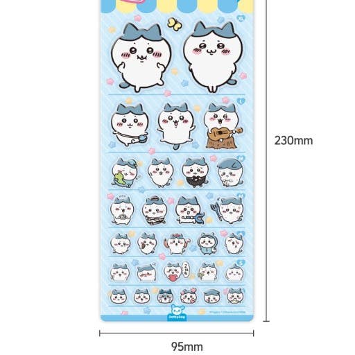 Chiikawa & Friends 5 Sizes Jelly Coating Deco Stickers