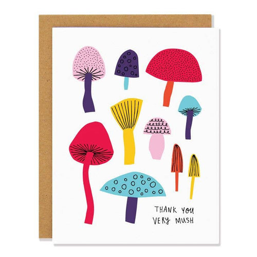 Mushrooms Card - Front & Company: Gift Store