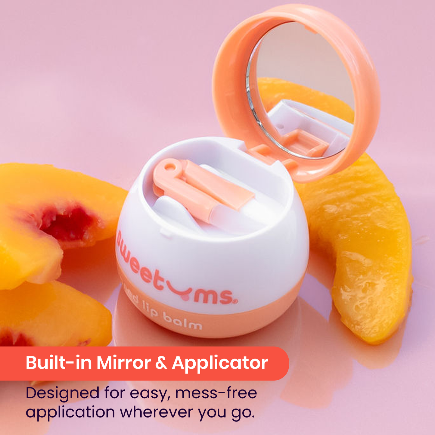 Peach Flavored Lip Balm Beauty Gloss Valentine'sGift for Her