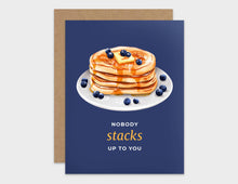 Load image into Gallery viewer, Nobody Stacks Up To You Pun Appreciation Card Set of 10
