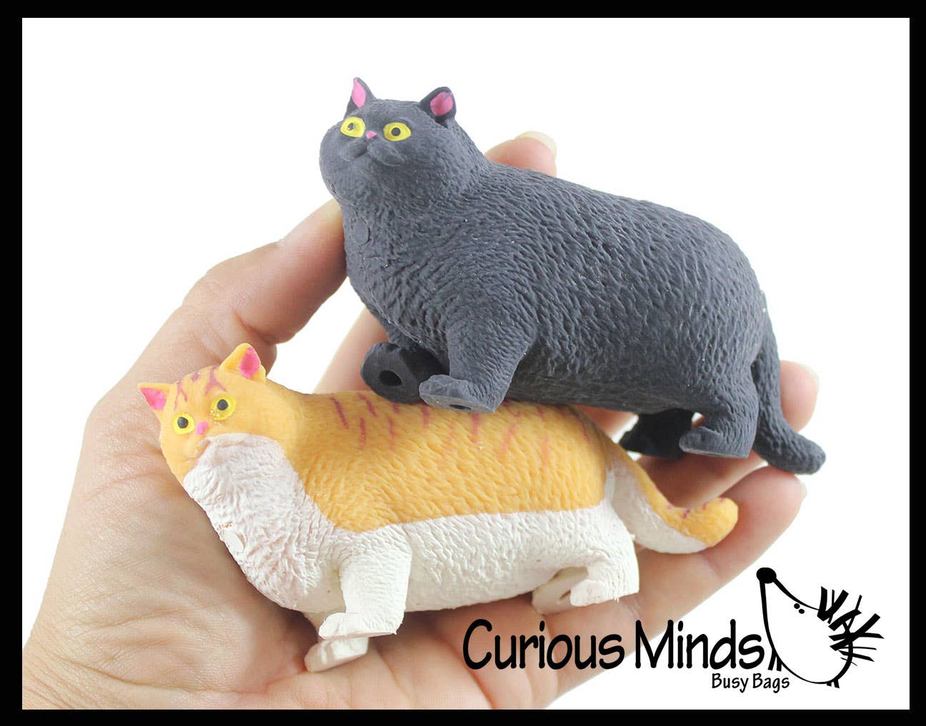 Fat Stretchy Cat Crushed Bead Sand Filled