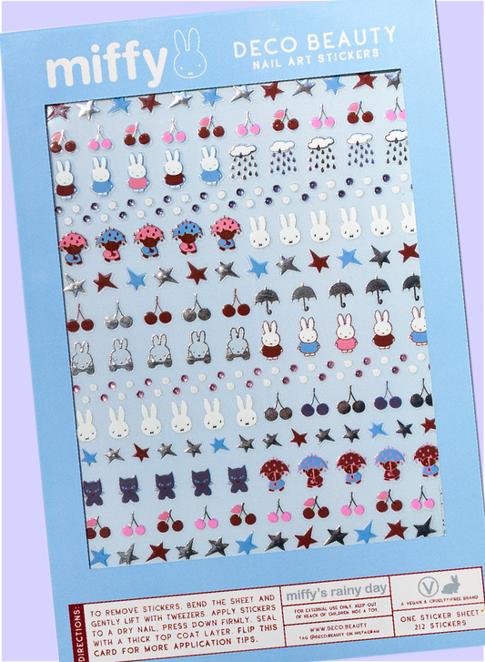 Nail Art Stickers - MIFFY'S RAINY DAY