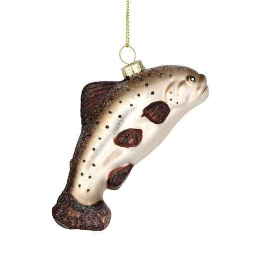 Fish Christmas Ornament Glass Funny 2025