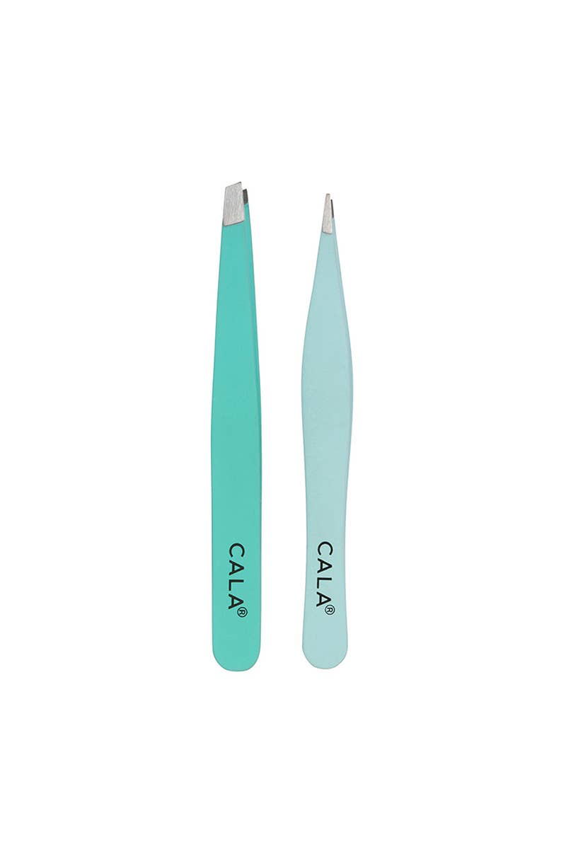 Mint Soft Touch Tweezer Duo Set - 6pc