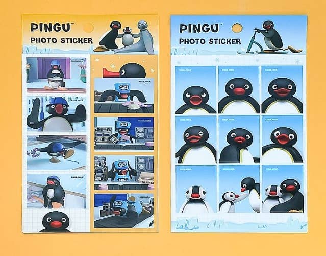 Pingu Photo Sticker Sheet - Mini Photo Deco Multi Sticker