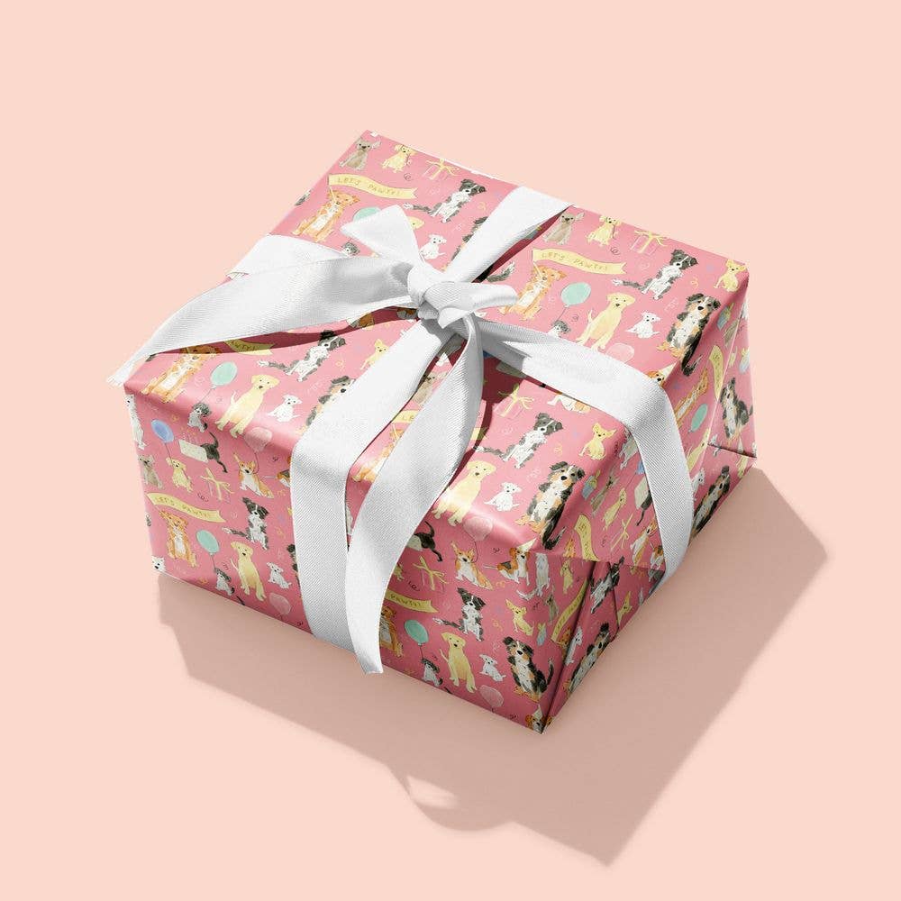 Dog Birthday Gift Wrap | Celebration Dog Pawty