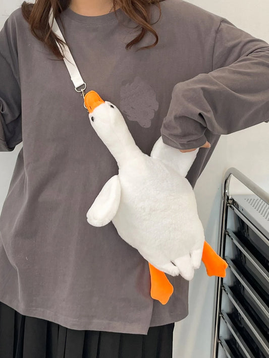 White Duck Plush  Bag