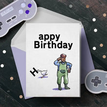 Load image into Gallery viewer, &quot;Appy Birthday&quot; - Goose Game Nintendo Gamer Birthday Card
