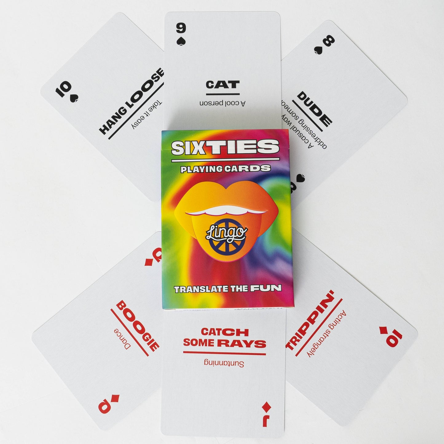 Sixties Lingo Playing Cards