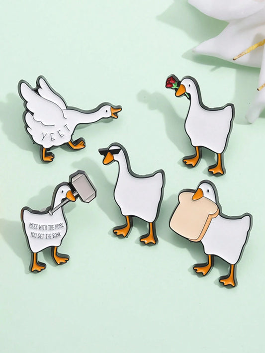 Silly Goose Enamel Pin